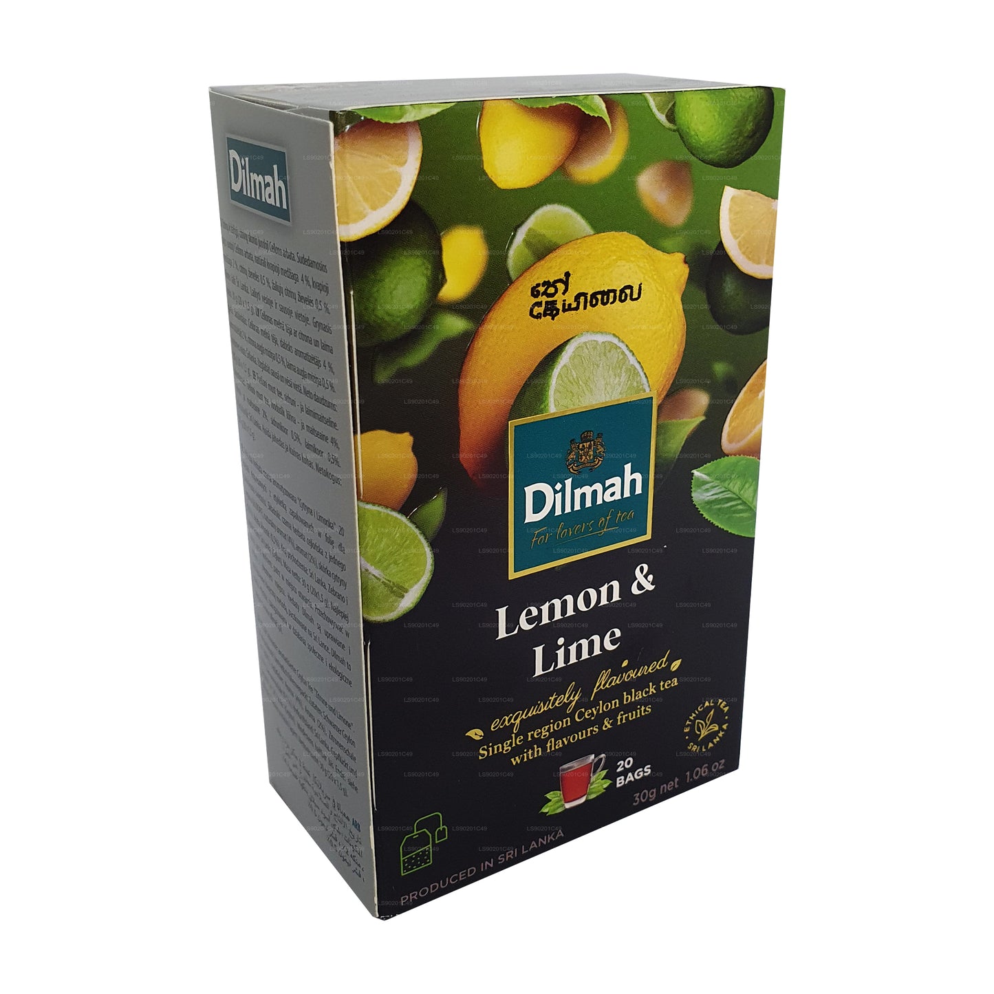 Té Dilmah con sabor a limón (30 g) 20 bolsitas de té