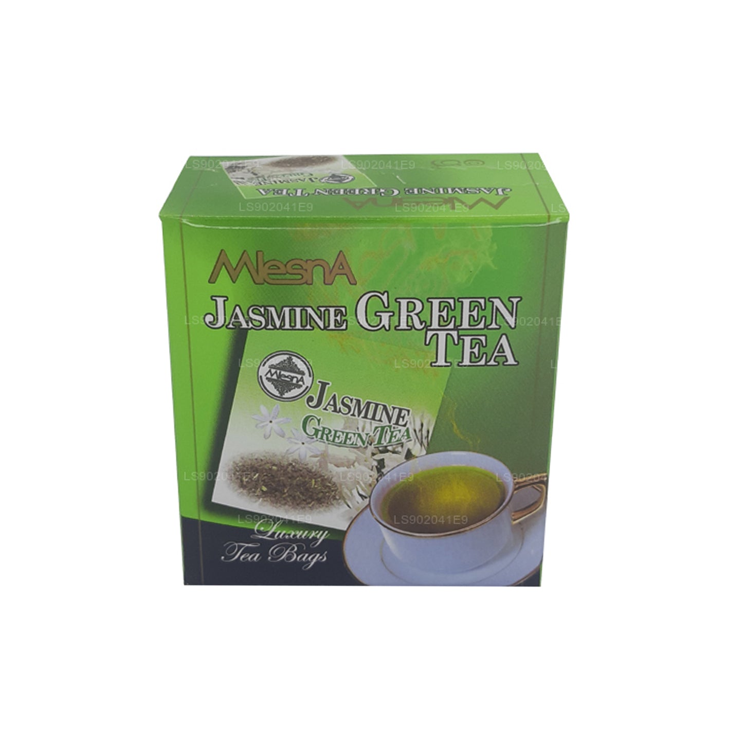 Mlesna jazmín Té verde (20g) 10 bolsitas de té de lujo