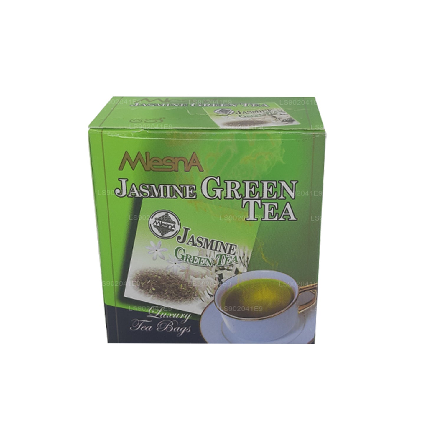 Mlesna jazmín Té verde (20g) 10 bolsitas de té de lujo