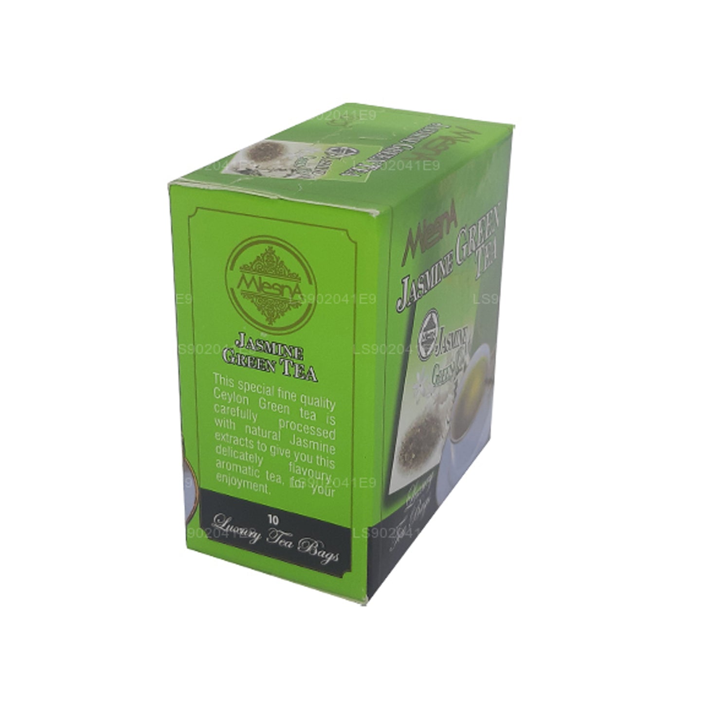 Mlesna jazmín Té verde (20g) 10 bolsitas de té de lujo
