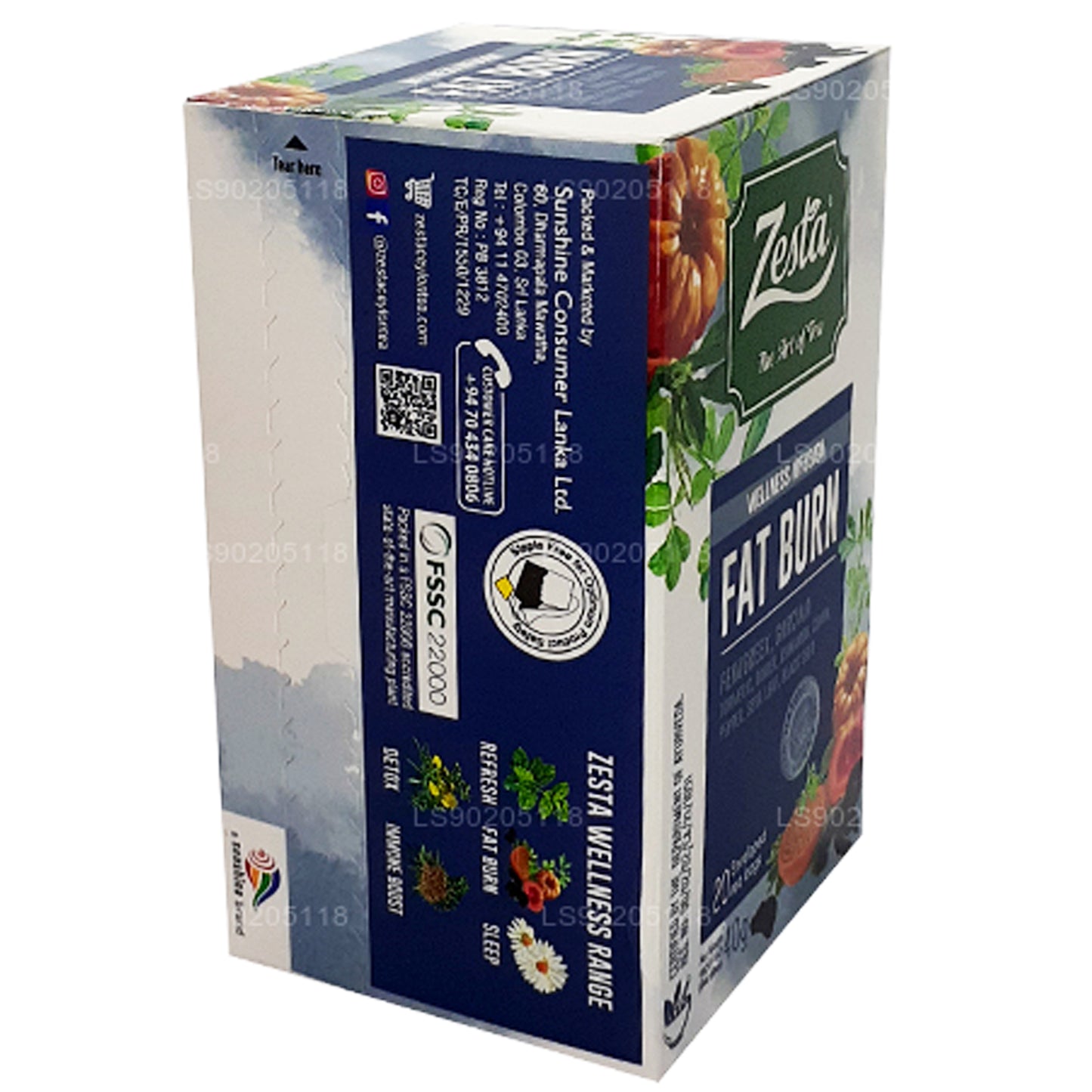 Zesta Fat Burn (40 g) 20 bolsitas de té