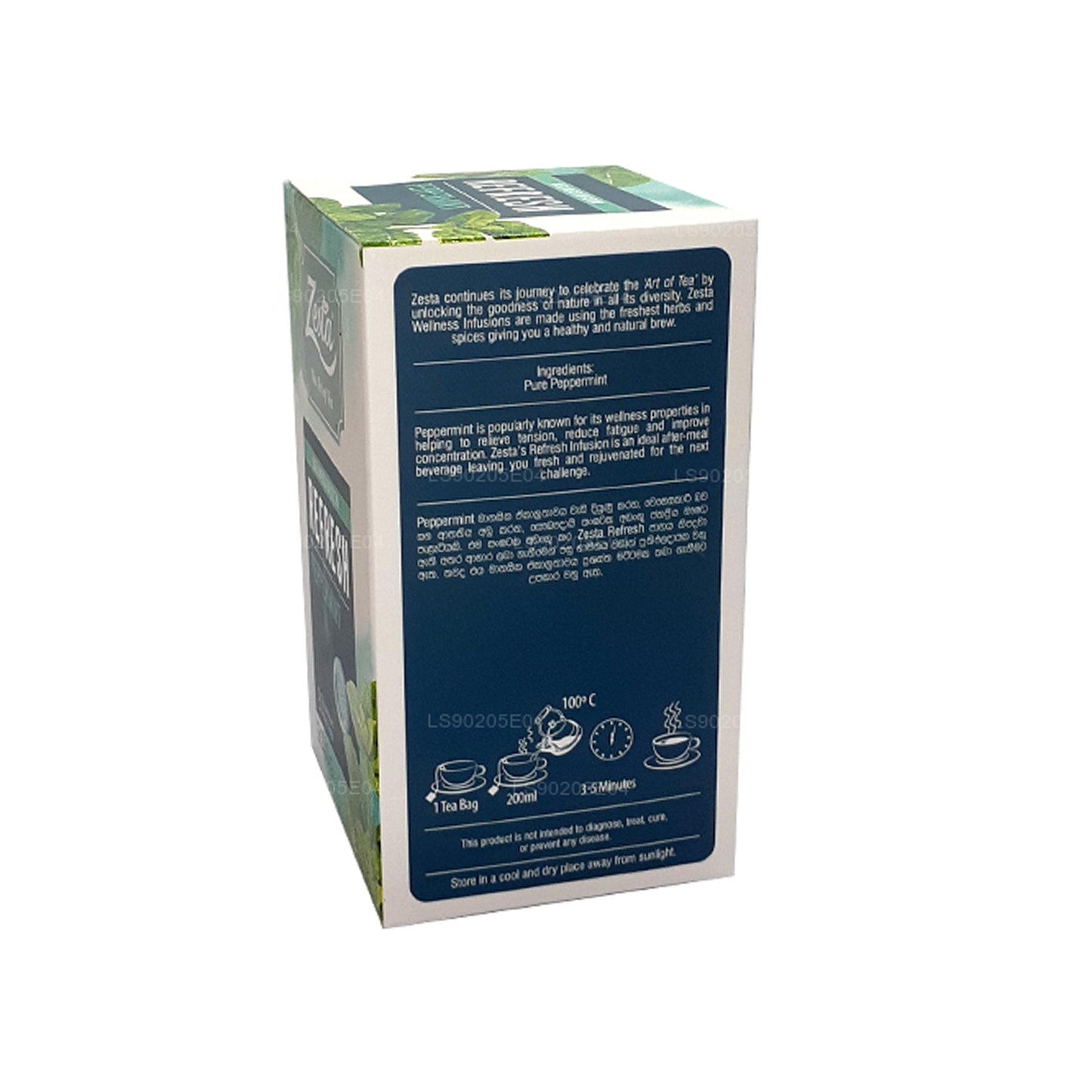 Zesta Refresh Peppermint (30 g) 20 bolsitas de té