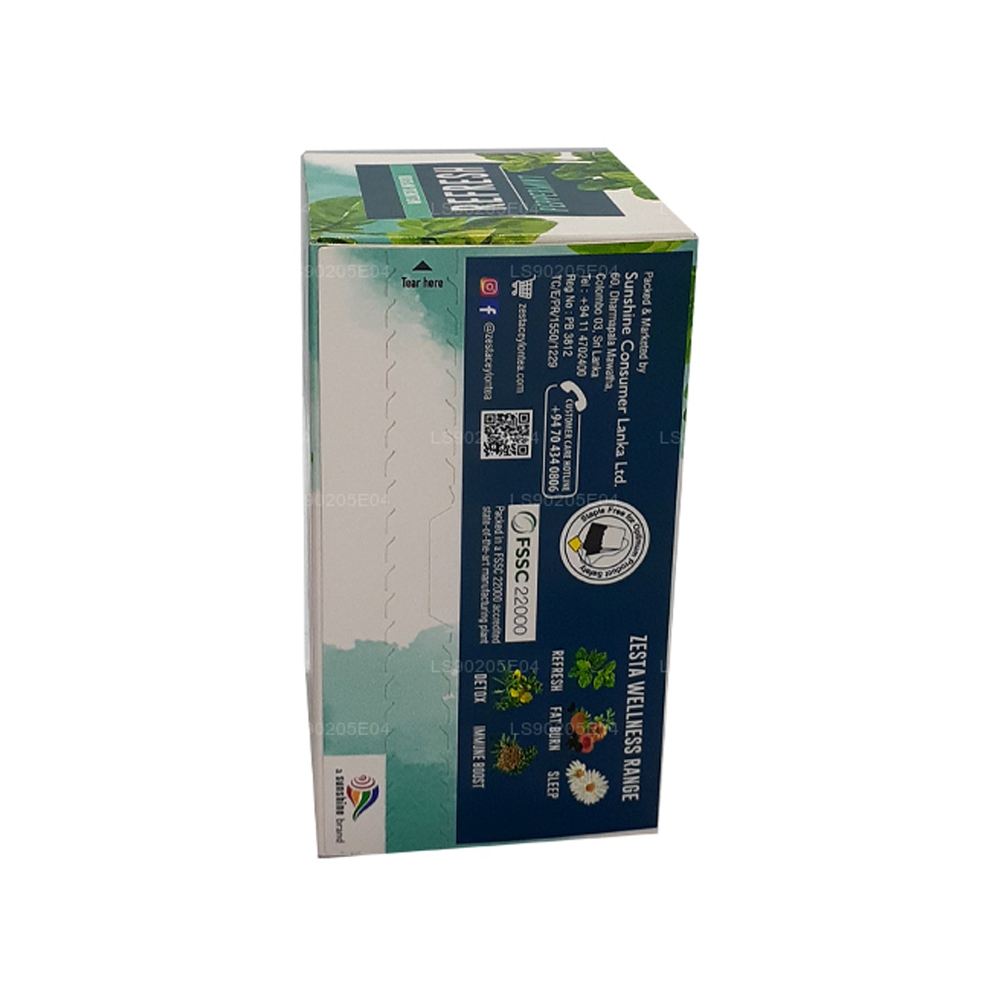Zesta Refresh Peppermint (30 g) 20 bolsitas de té