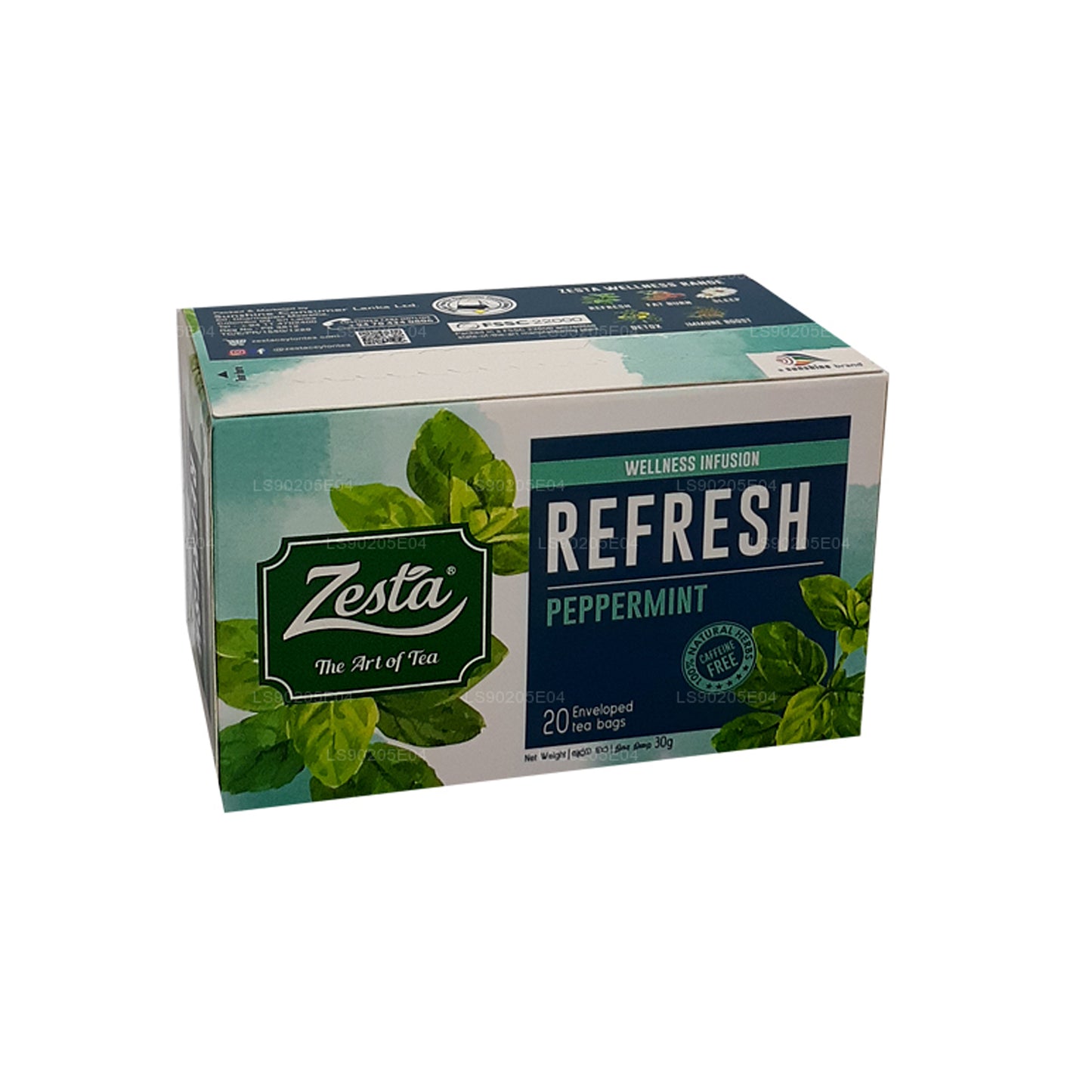 Zesta Refresh Peppermint (30 g) 20 bolsitas de té