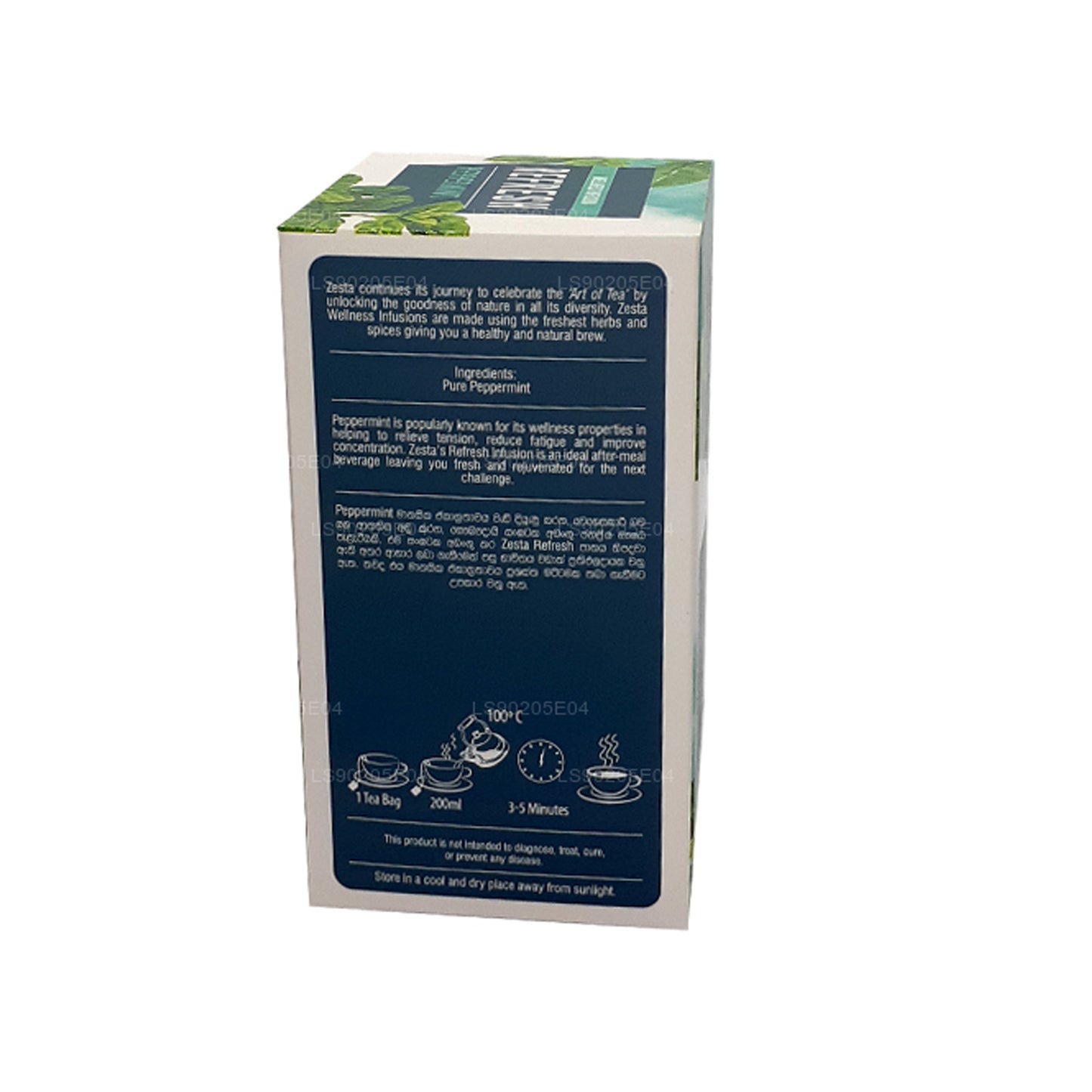 Zesta Refresh Peppermint (30 g) 20 bolsitas de té
