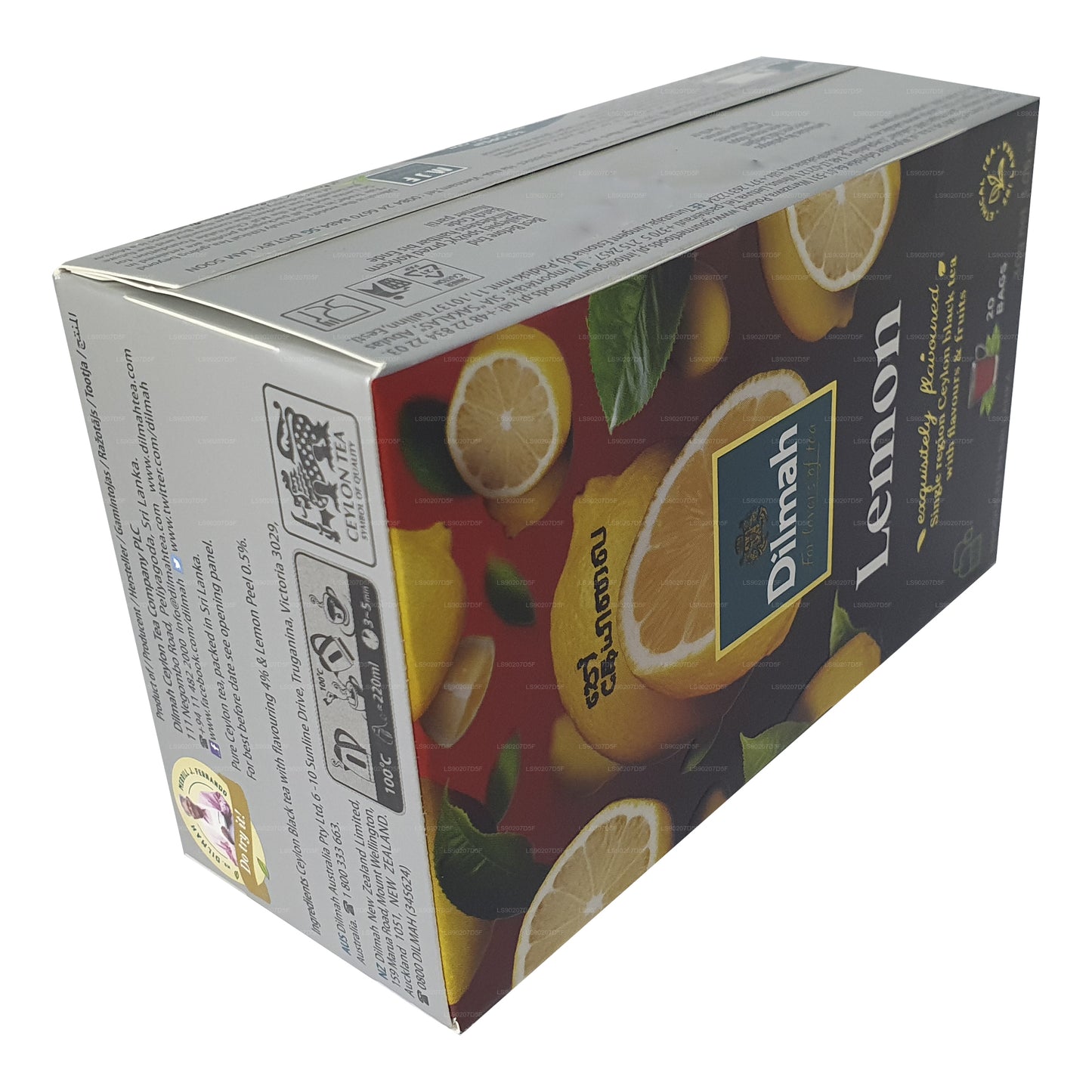 Té Dilmah con sabor a limón (30 g) 20 bolsitas de té