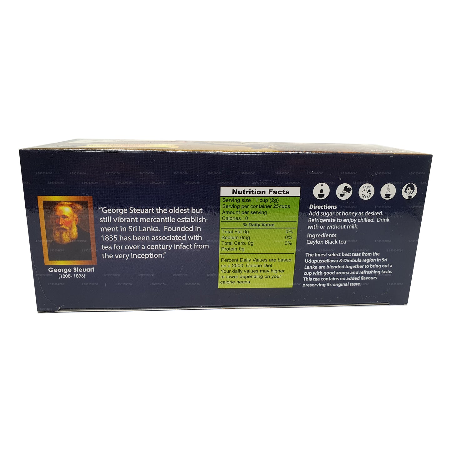 Té inglés para desayuno George Steuart (50 g) 25 bolsitas de té