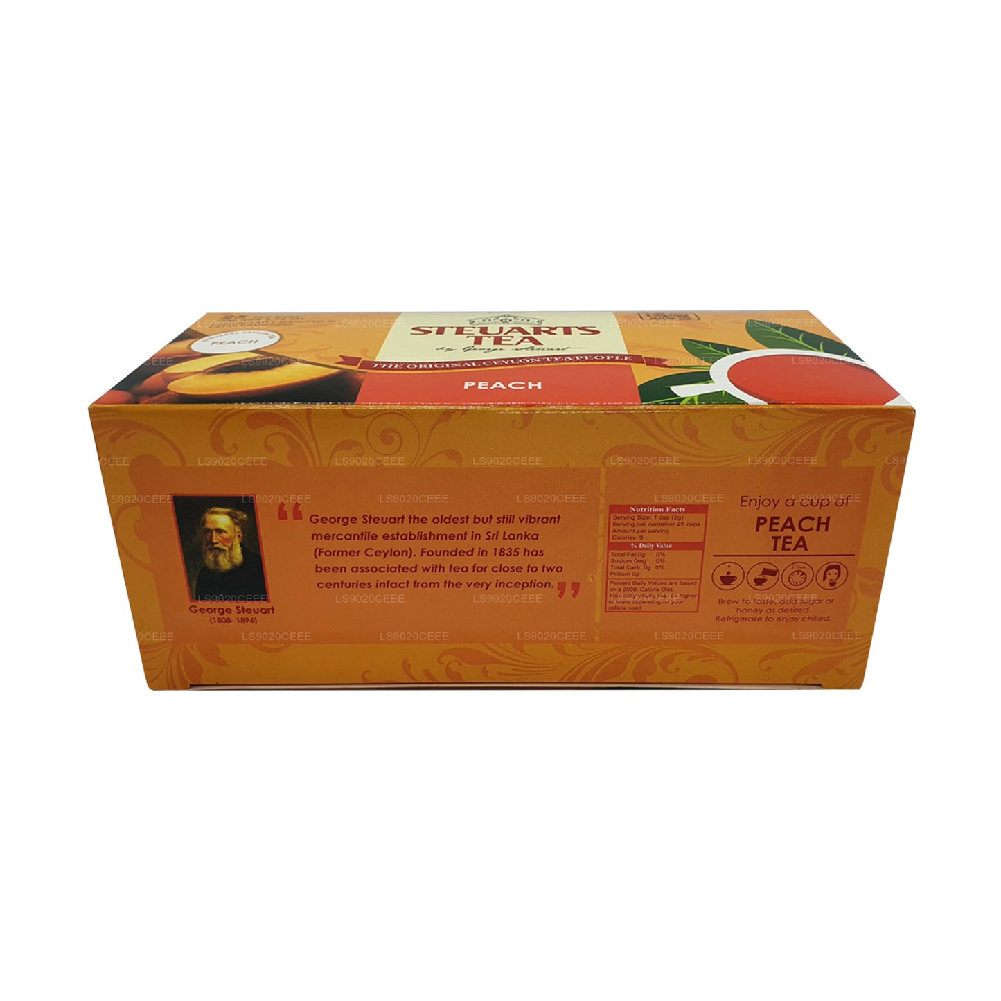 Té de melocotón Steuarts (50 g) 25 bolsas
