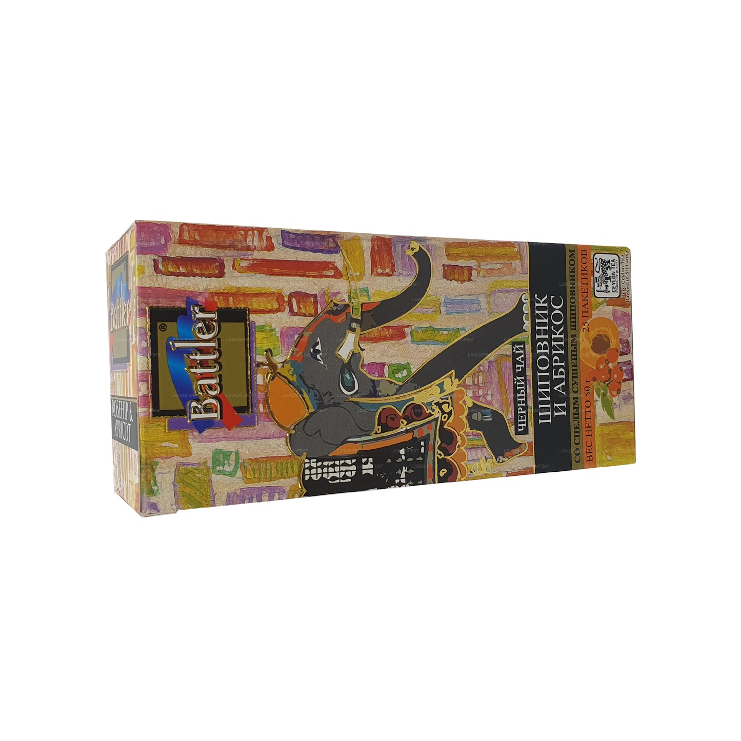 25 bolsitas de té Battler Rosehip Albaricot (50 g)