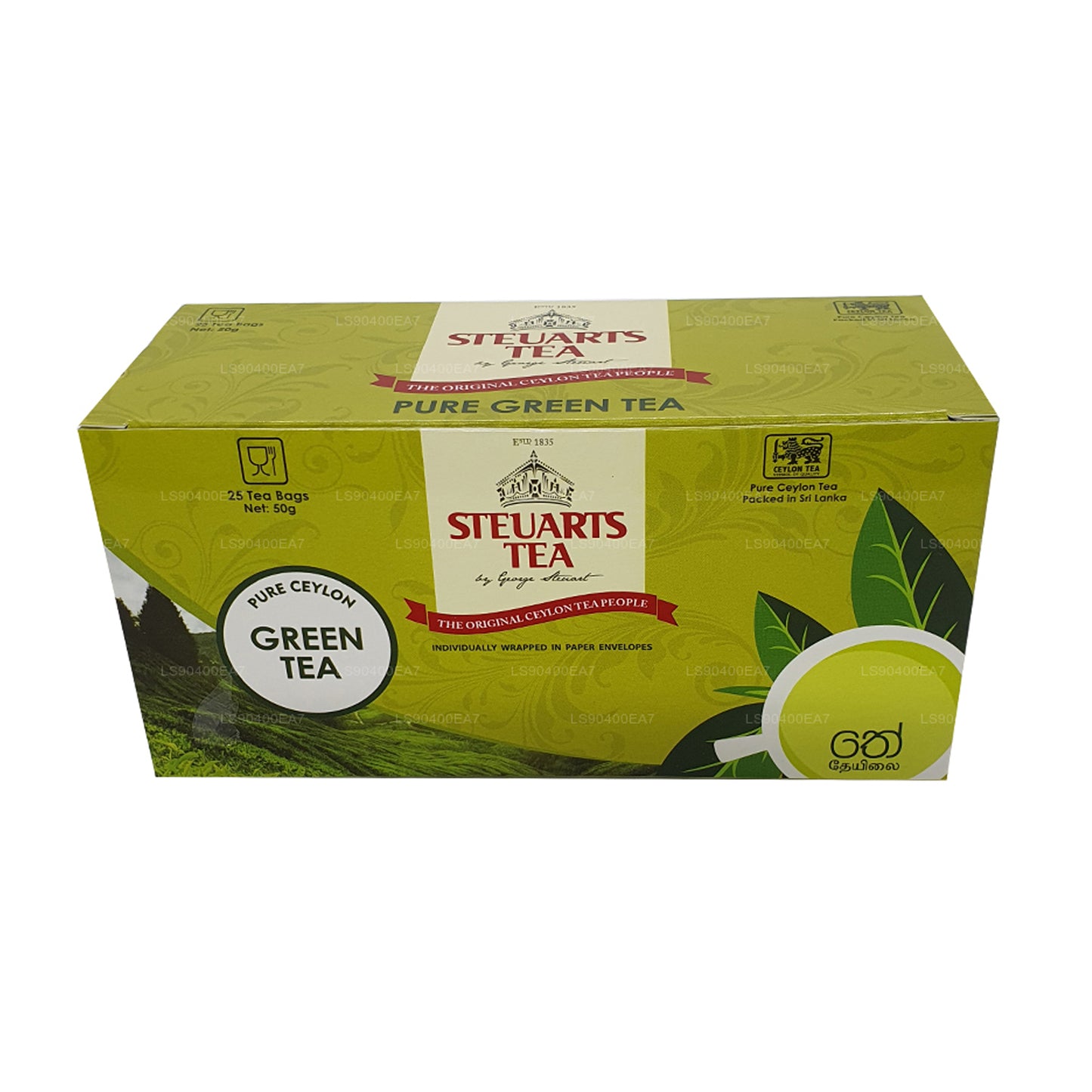 Té verde puro George Steuart (50 g) 25 bolsitas de té