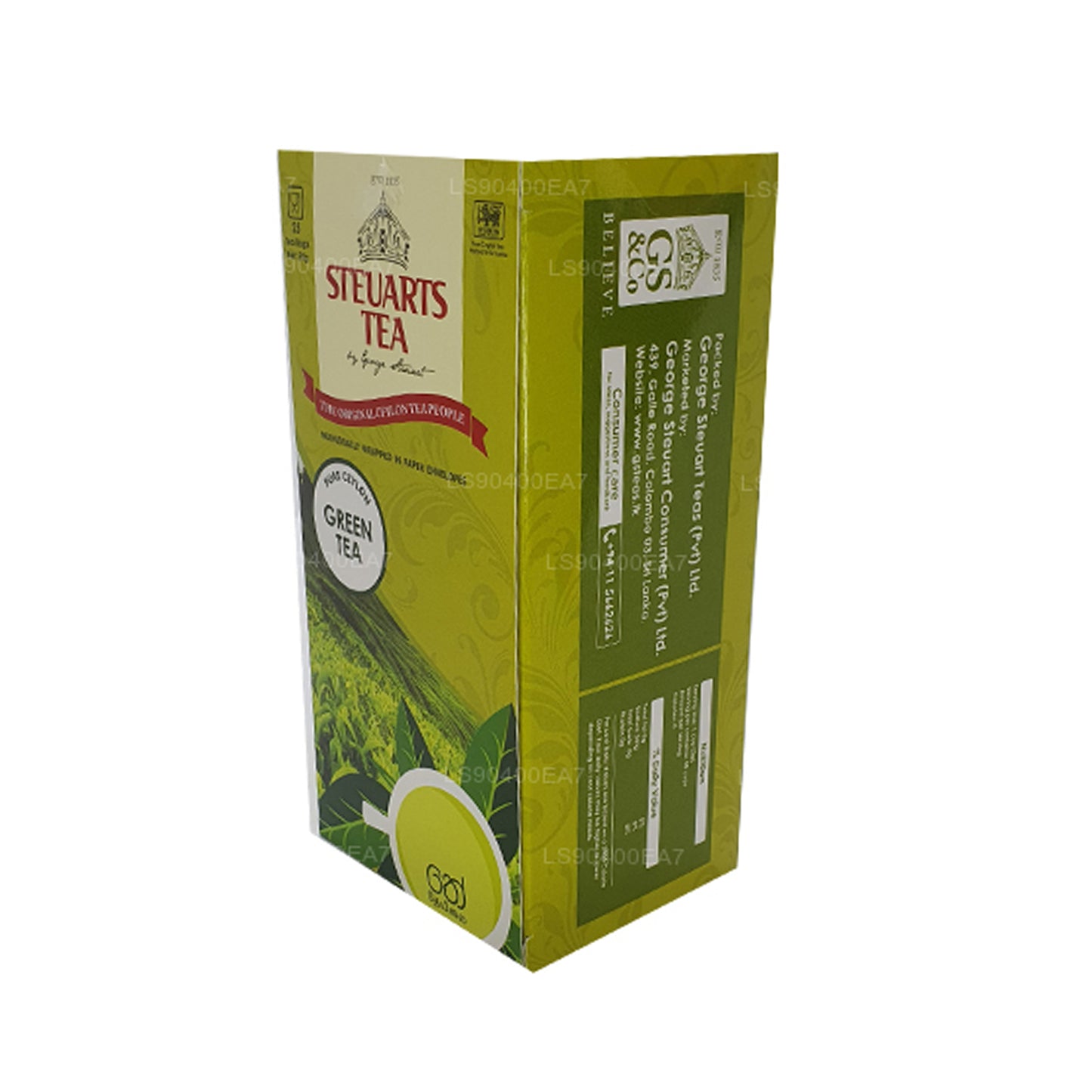 Té verde puro George Steuart (50 g) 25 bolsitas de té