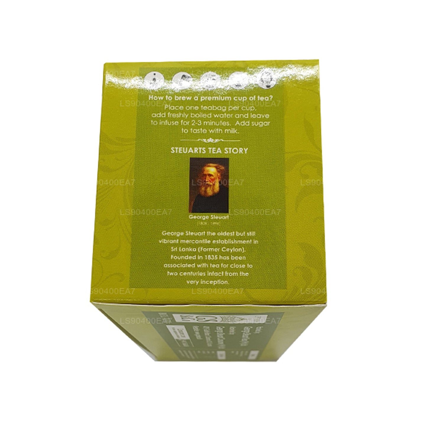 Té verde puro George Steuart (50 g) 25 bolsitas de té