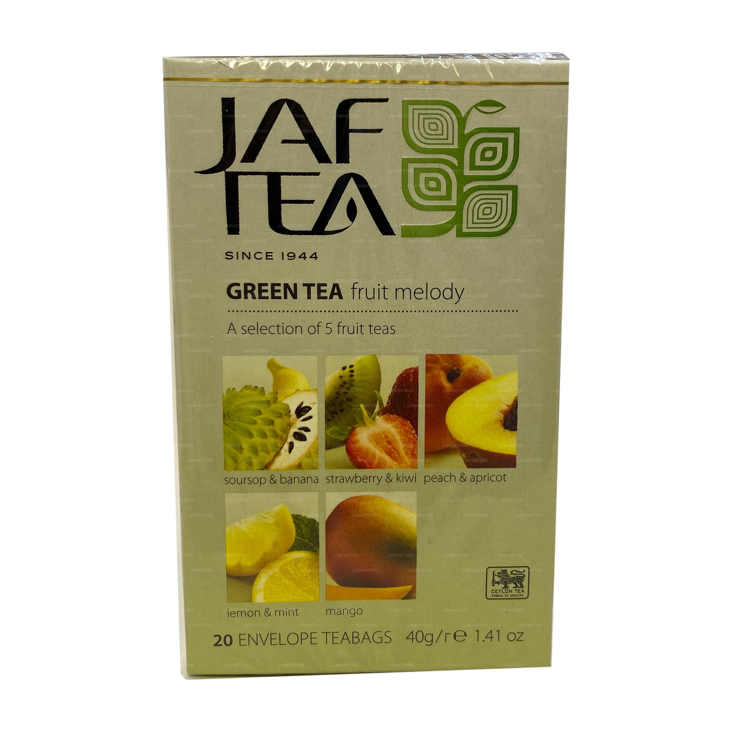 Jaf Tea Pure Green Collection Green Tea Melody (40 g) 20 bolsitas de té