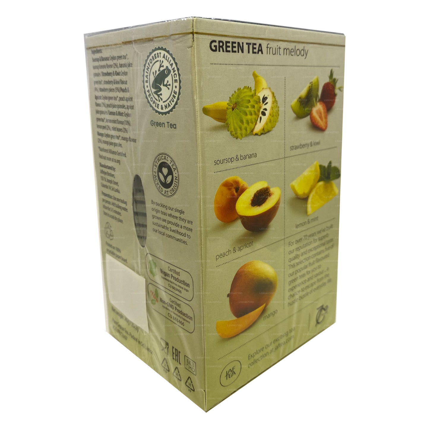Jaf Tea Pure Green Collection Green Tea Melody (40 g) 20 bolsitas de té