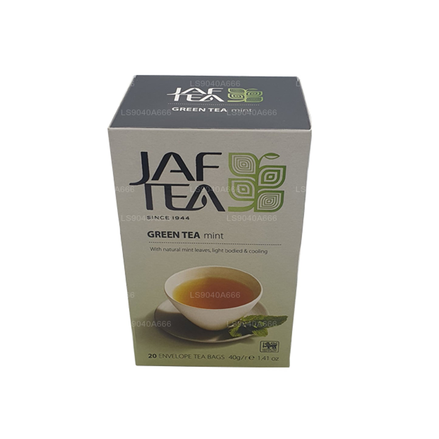 Bolsitas de té Jaf Tea Pure Green Collection para té verde y menta (40 g)