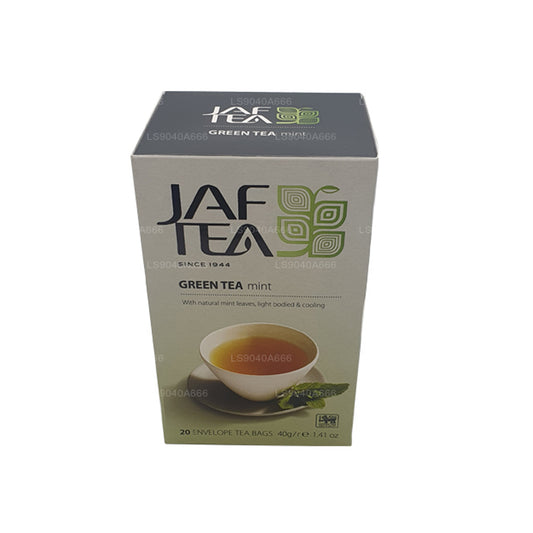 Bolsitas de té Jaf Tea Pure Green Collection para té verde y menta (40 g)