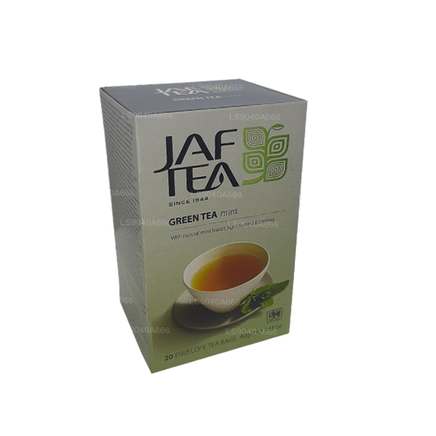 Bolsitas de té Jaf Tea Pure Green Collection para té verde y menta (40 g)
