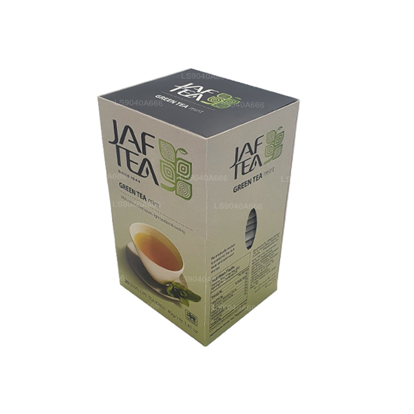 Bolsitas de té Jaf Tea Pure Green Collection para té verde y menta (40 g)
