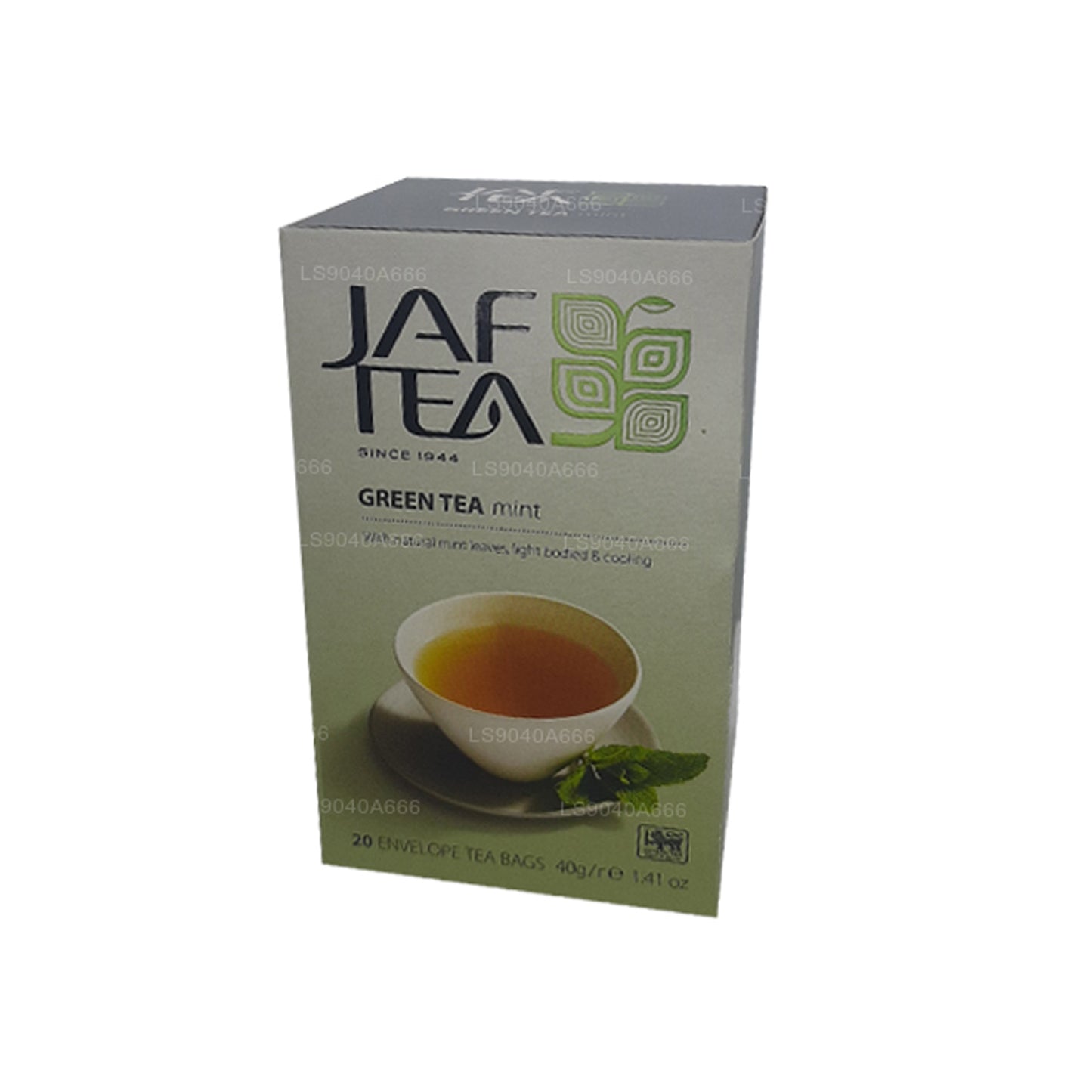 Bolsitas de té Jaf Tea Pure Green Collection para té verde y menta (40 g)
