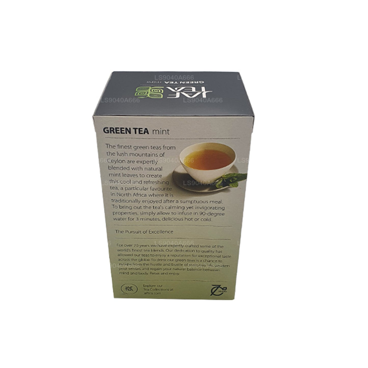Bolsitas de té Jaf Tea Pure Green Collection para té verde y menta (40 g)