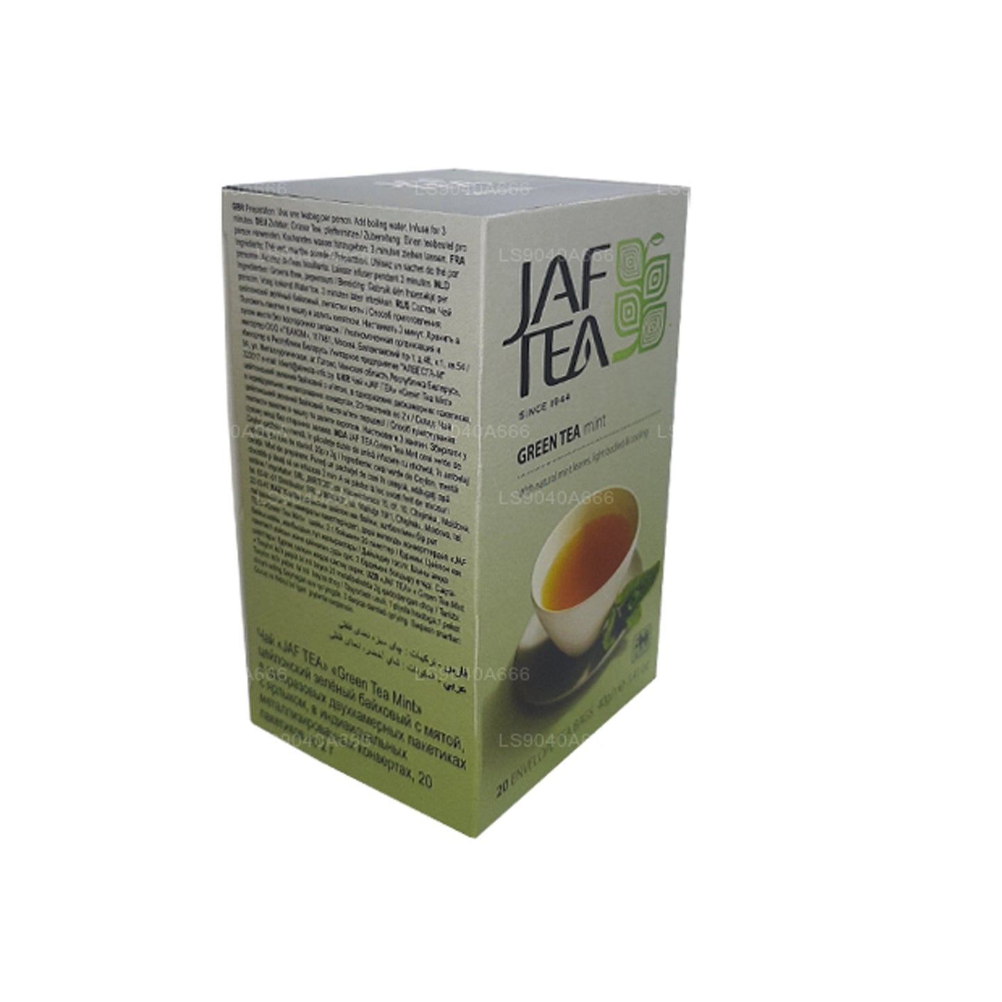 Bolsitas de té Jaf Tea Pure Green Collection para té verde y menta (40 g)