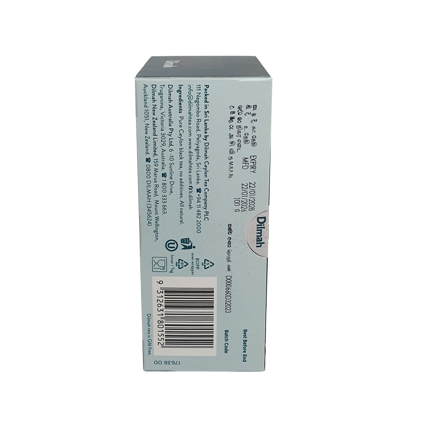 Bolsitas de té Dilmah Premium Ceylon