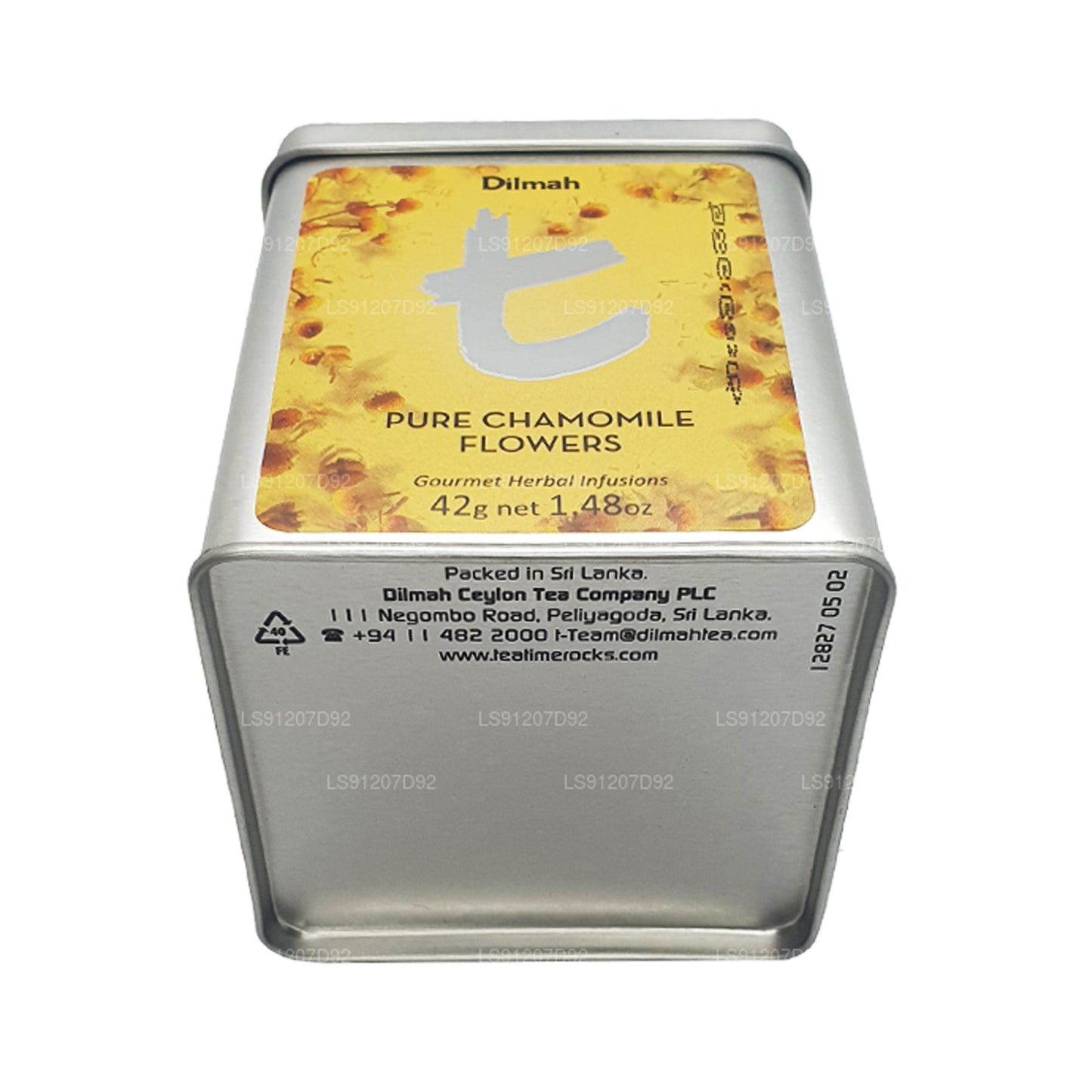 Flores de manzanilla puras de la serie T de Dilmah (42 g)