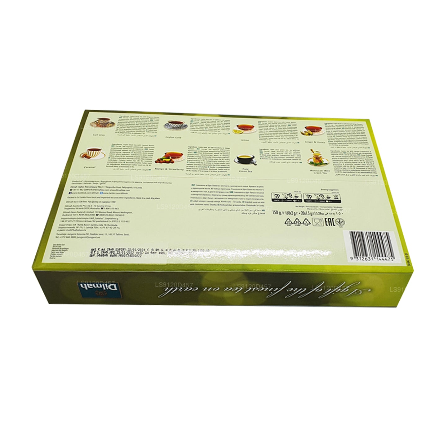Dilmah Un regalo del mejor té del mundo (150 g) 80 bolsitas de té