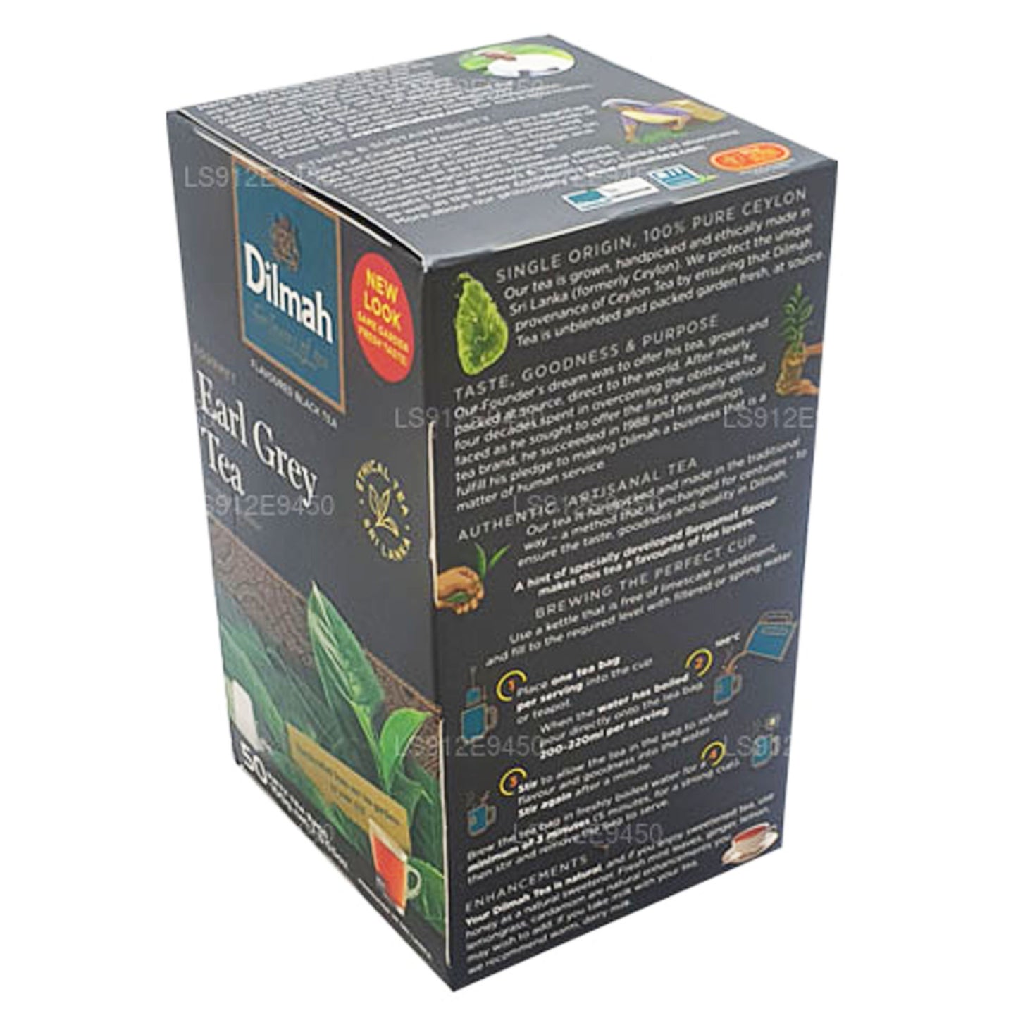 Té Dilmah Earl Grey (100 g) 50 bolsitas