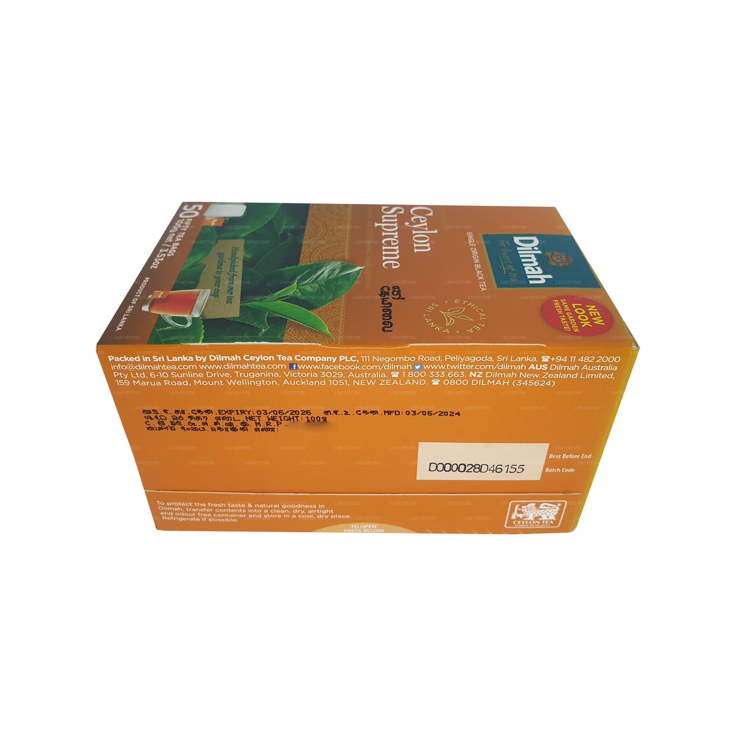 Dilmah Ceylon Supreme (100 g) 50 bolsitas de té