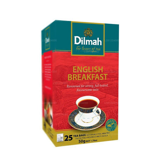 Té de desayuno inglés Dilmah (50 g), 25 bolsitas de té