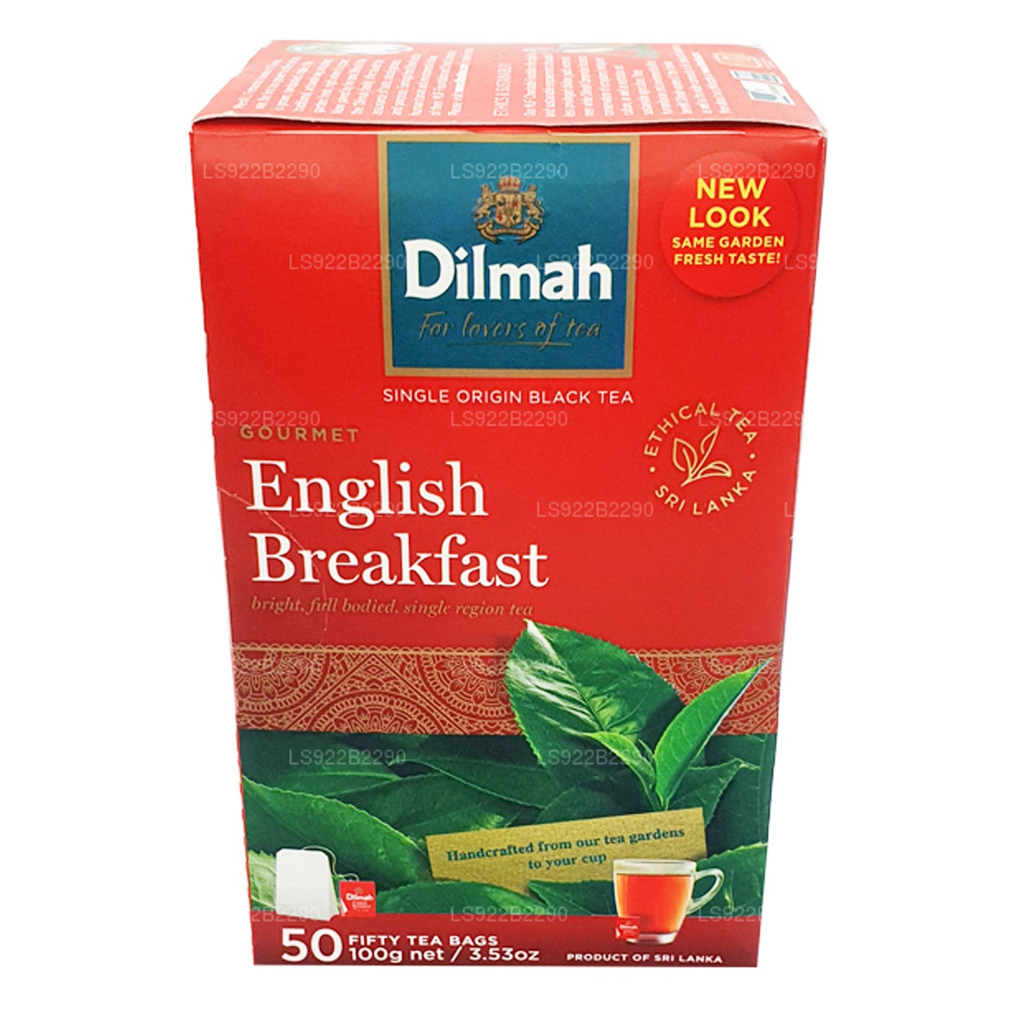 Té de desayuno inglés Dilmah, 50 bolsitas de té (100 g)