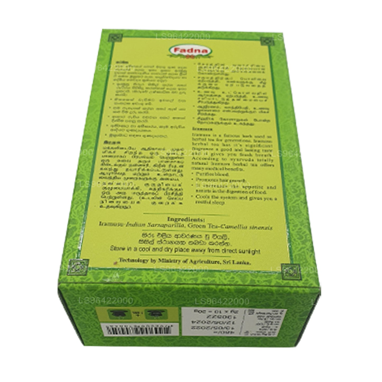 Té de hierbas Fadna Iramusu (20 g) 10 bolsitas de té