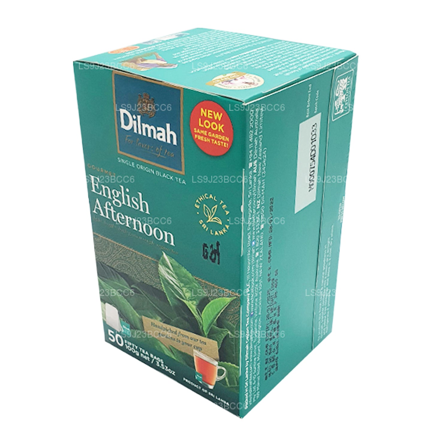 Té de tarde inglés Dilmah, 50 bolsitas de té (100 g)