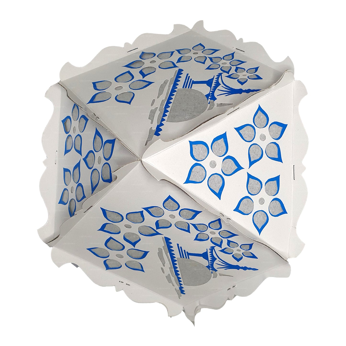 Lakpura Cardboard Vesak Lanterns (Atapattam Koodu) 3Pcs Pack