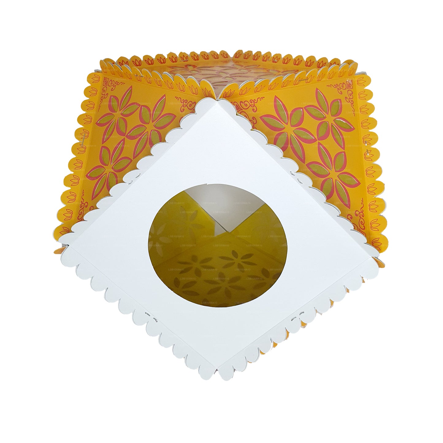 Lakpura Cardboard Vesak Lanterns (Atapattam Koodu) 3Pcs Pack