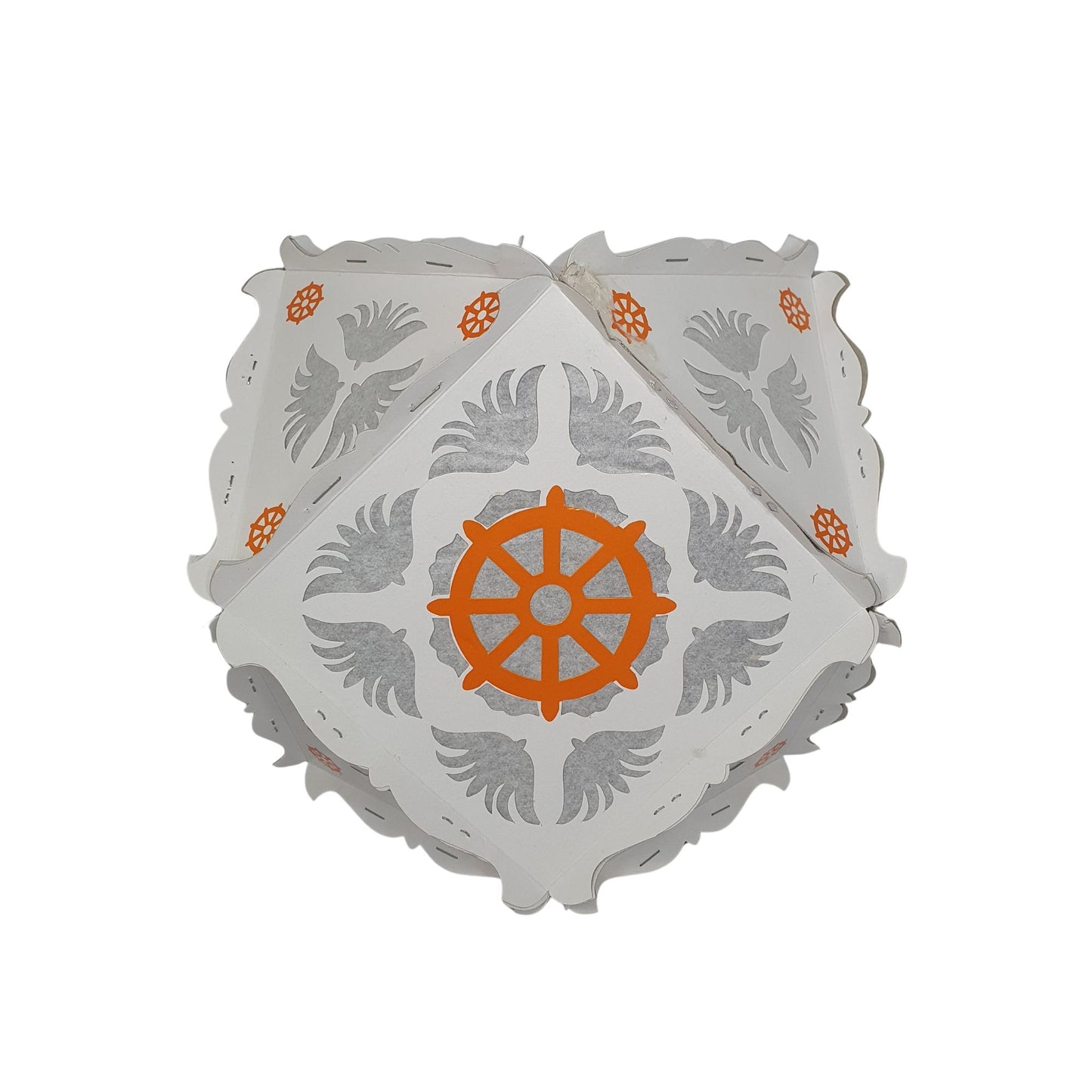 Lakpura Cardboard Vesak Lanterns (Atapattam Koodu) 3Pcs Pack