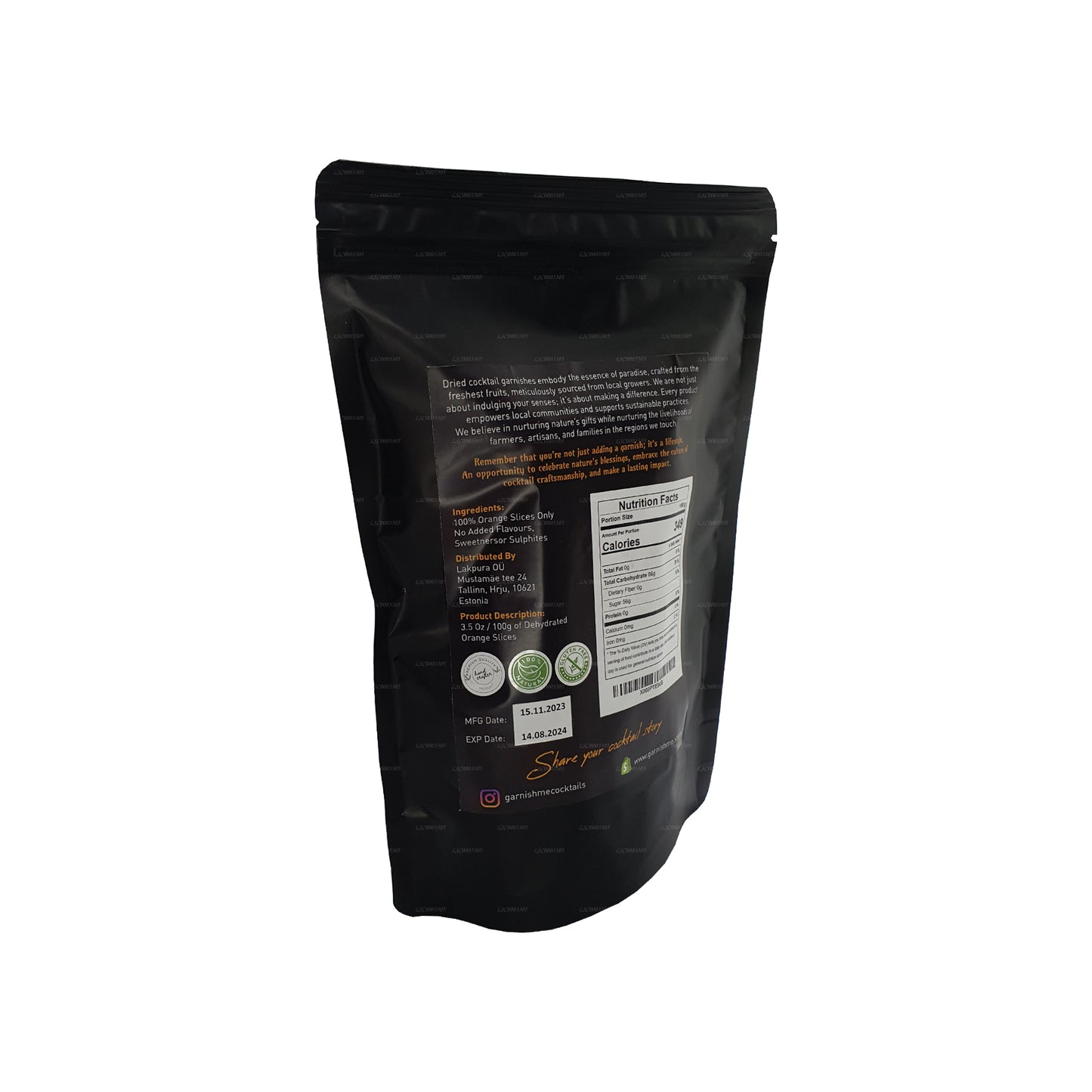 Me Garnish Dehydrated Orange Slices (100g)