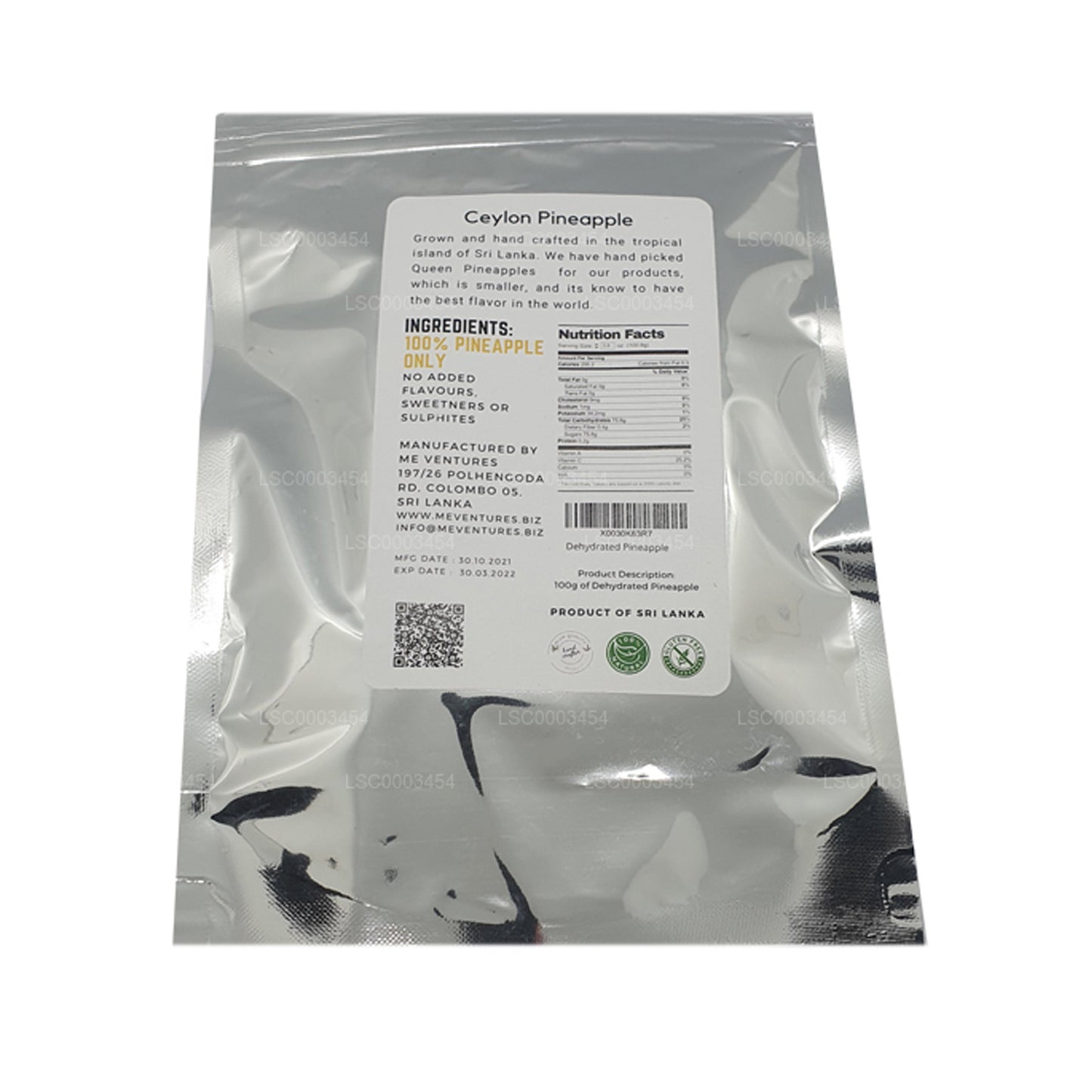 Piña deshidratada ME (100 g)