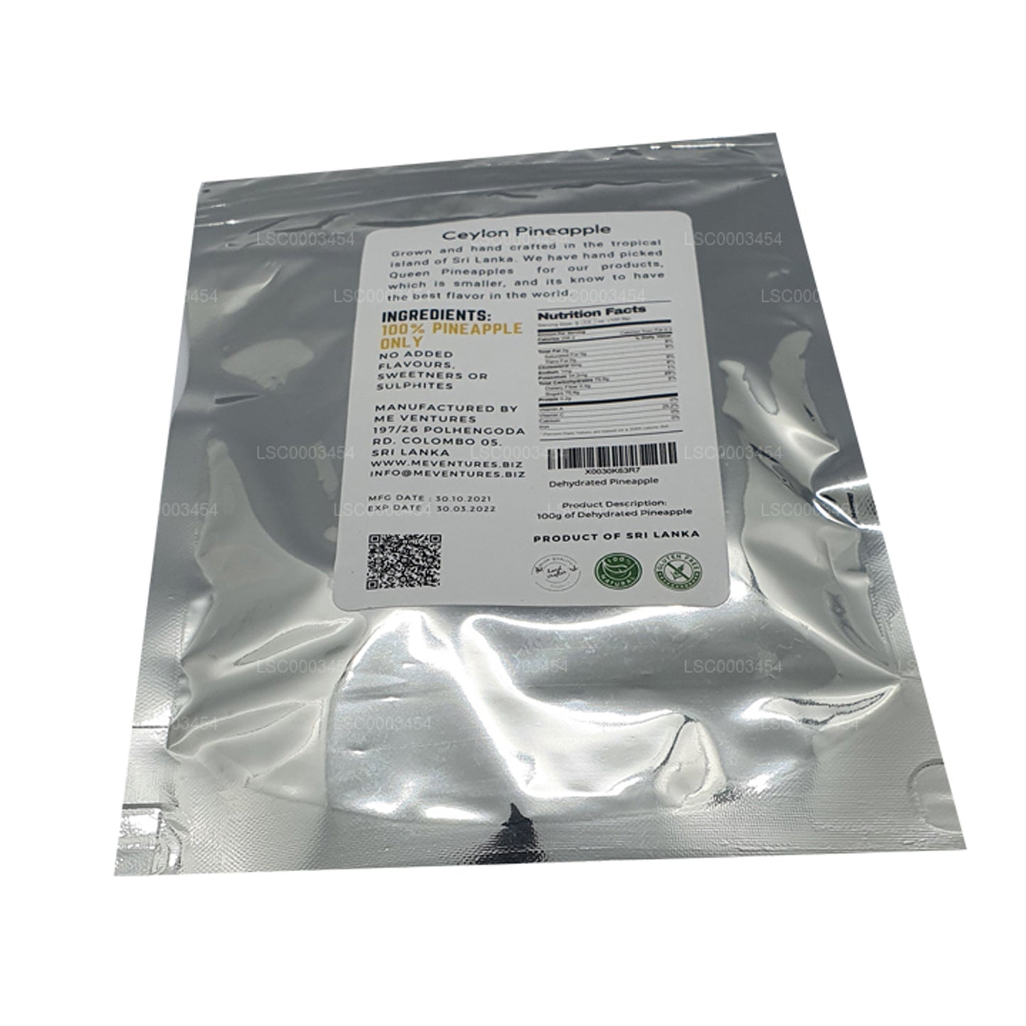 Piña deshidratada ME (100 g)