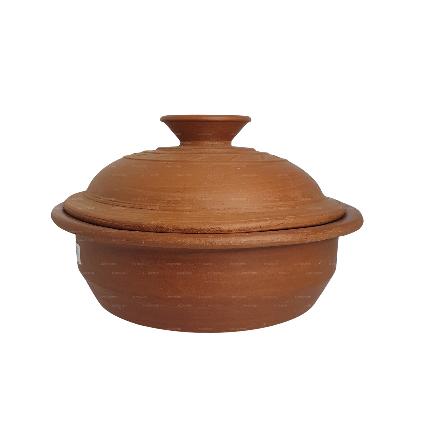 Olla de barro con tapa