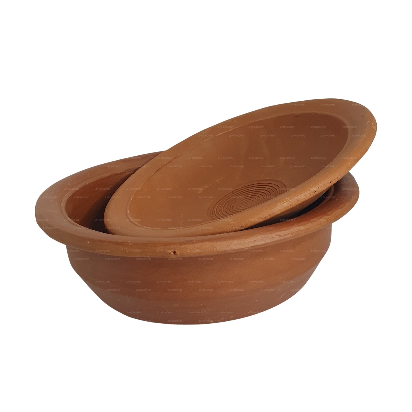Olla de barro con tapa