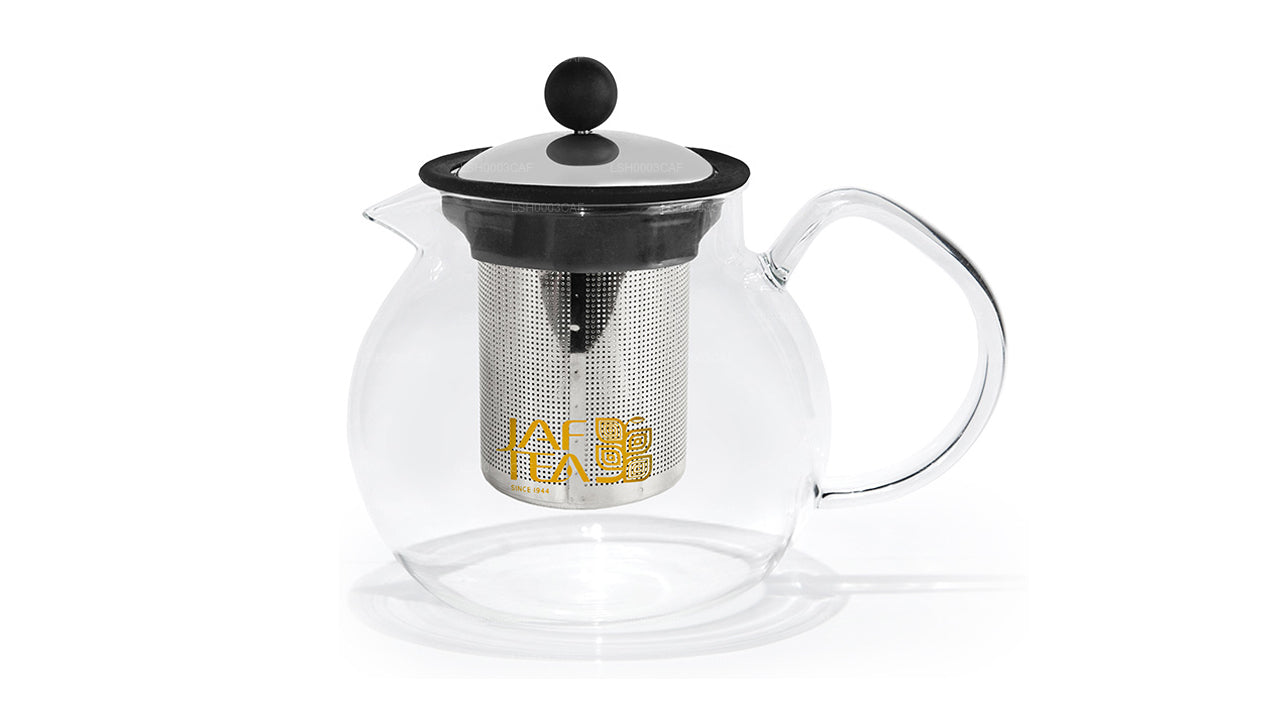 Tetera de vidrio Jaf Tea con infusor de acero inoxidable