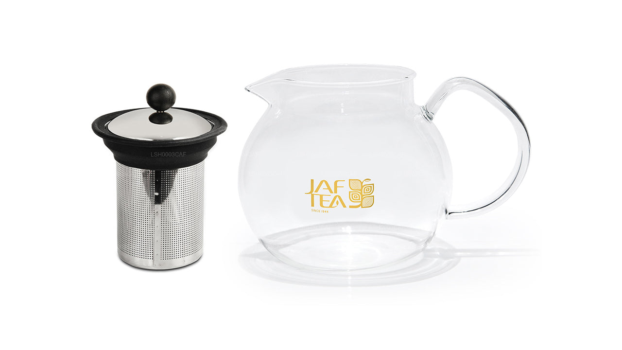 Tetera de vidrio Jaf Tea con infusor de acero inoxidable