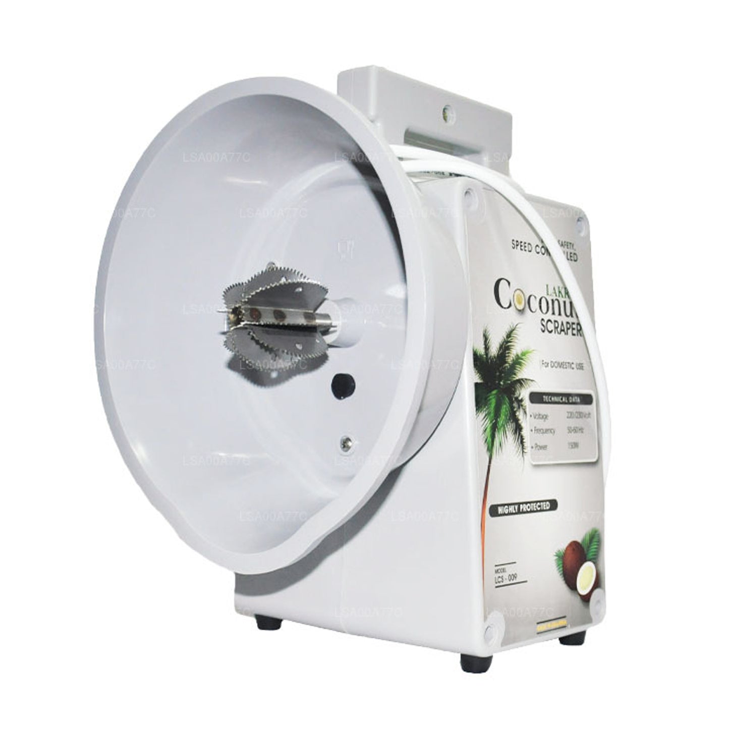 Raspador de coco eléctrico doméstico Lakpura (230 V)