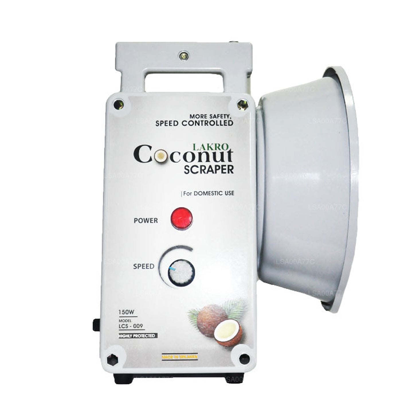 Raspador de coco eléctrico doméstico Lakpura (230 V)