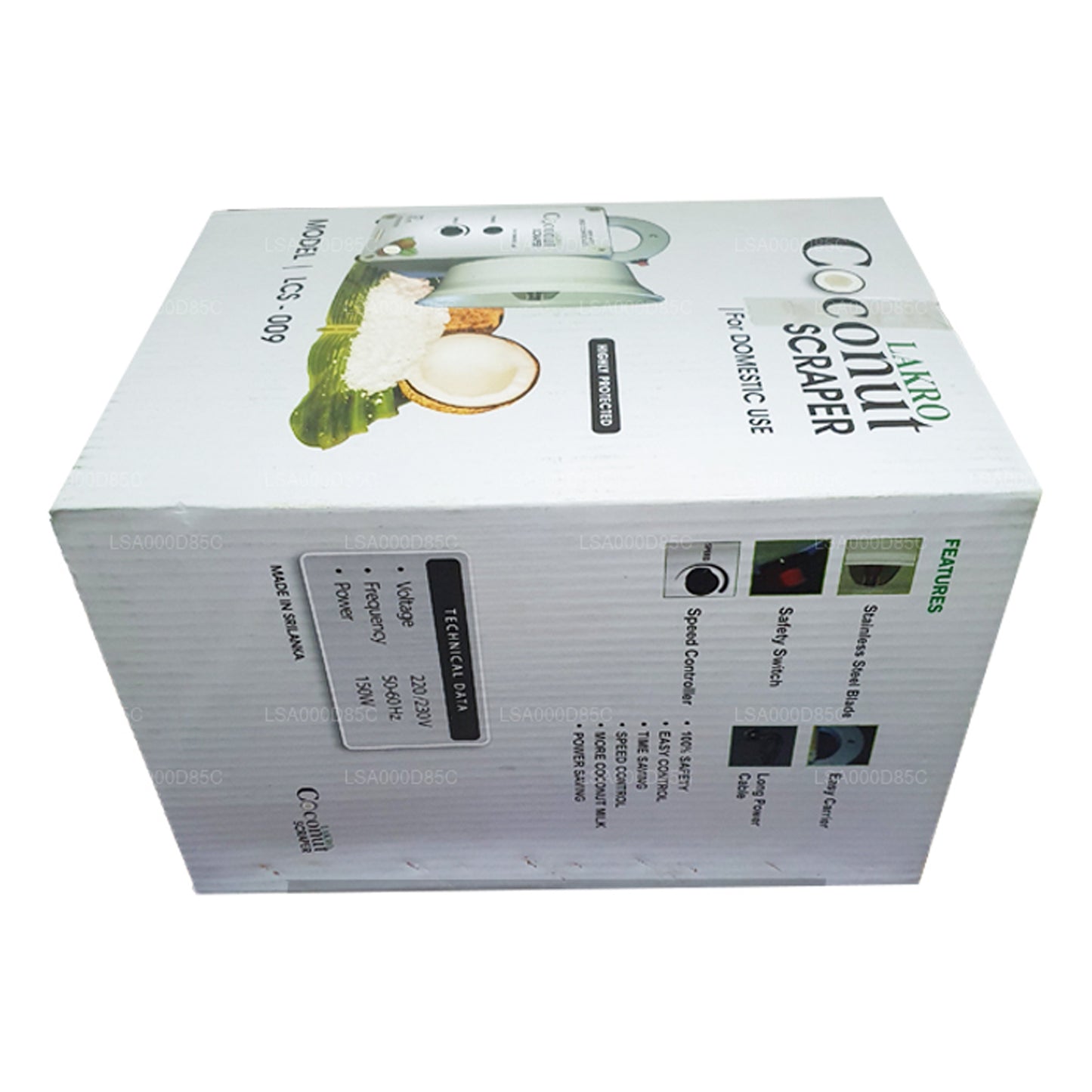 Raspador de coco eléctrico doméstico Lakpura (230 V)