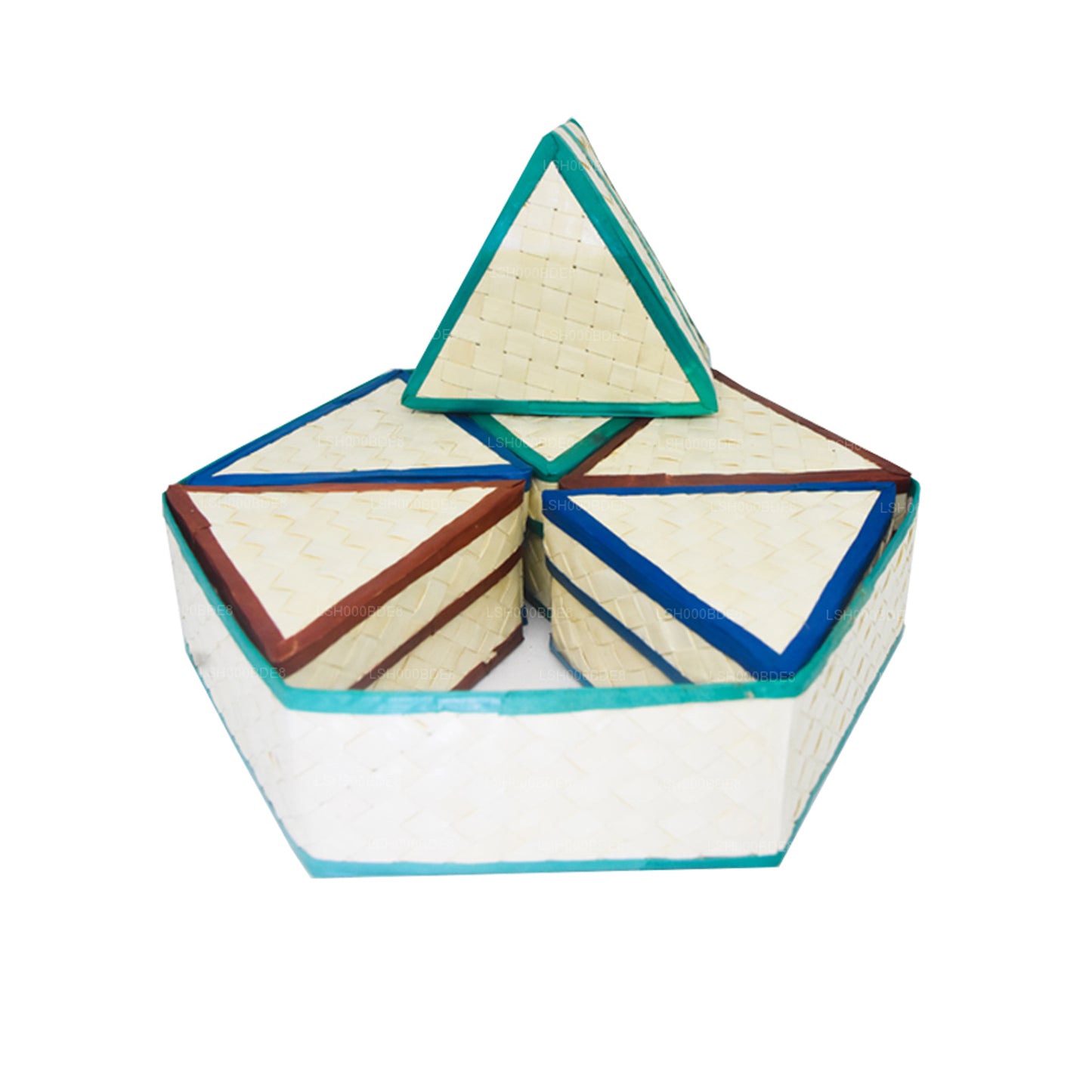 Caja de regalo Lakpura Palmyrah Leaf (diseño D)