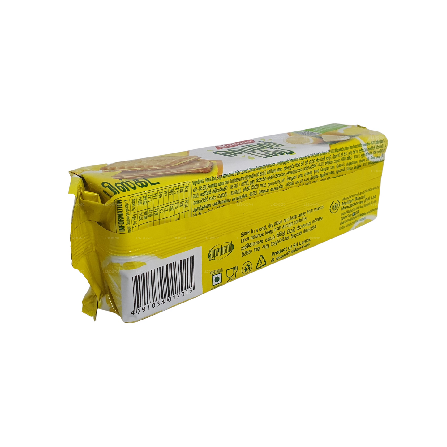 Galletas de hojaldre de limón Maliban (200 g)
