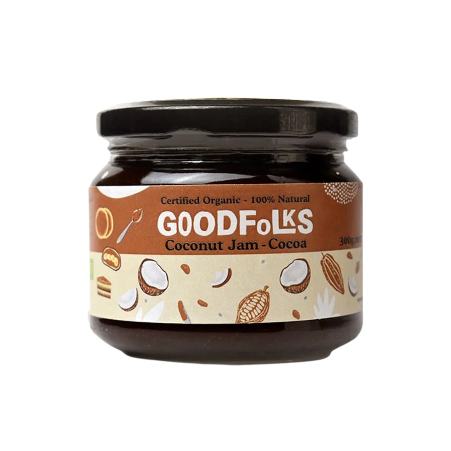 Mermelada de coco con cacao Goodfolks (300 g)